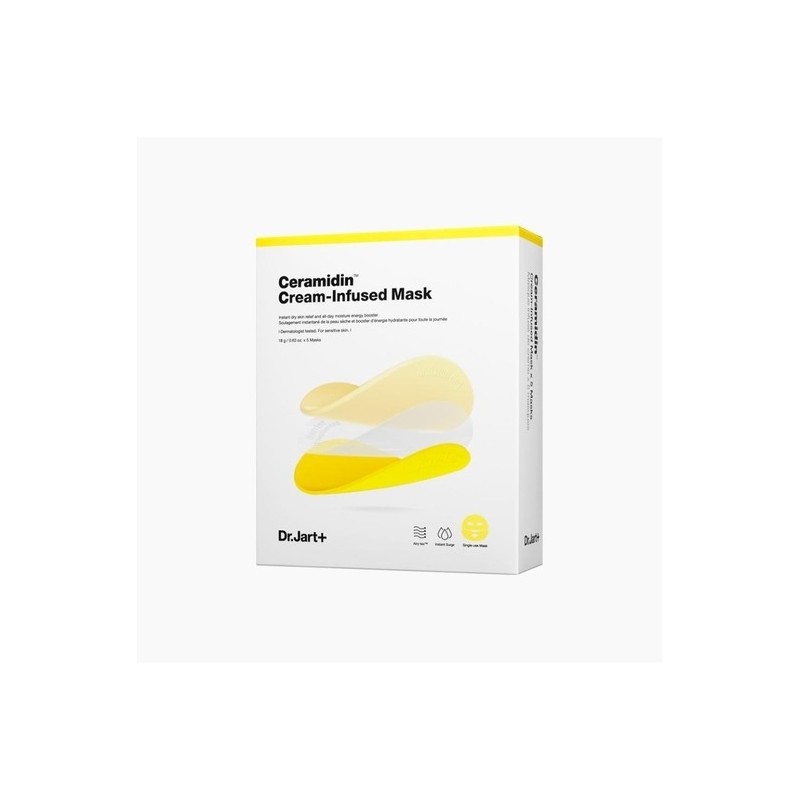 Dr. Jart Ceramidin Cream-Infused Mask 5pcs / 닥터자르트 세라마이딘 크림-인퓨즈드