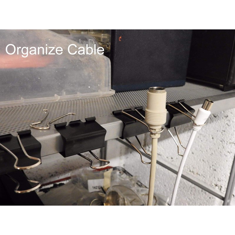 Coideal Medium Binder Paper Clips, 24 Pack 32mm Black Bull