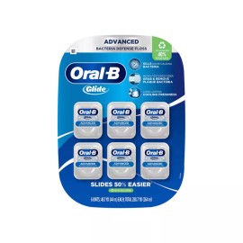 Oral-B Glide Advanced Bacteria Defense Floss 48.1 Yards - 6 Pack