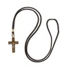 Intercession Cross Necklace, Walnut