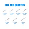 BESTYCHAO 150pcs 7 Sizes Aluminum Blind Rivets, Pop Rivets Assortment