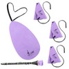 4Pcs Clarinet Swab Cloth,Clarinet Cleaning Cloth with Weighted String,Clarinet Cleaning