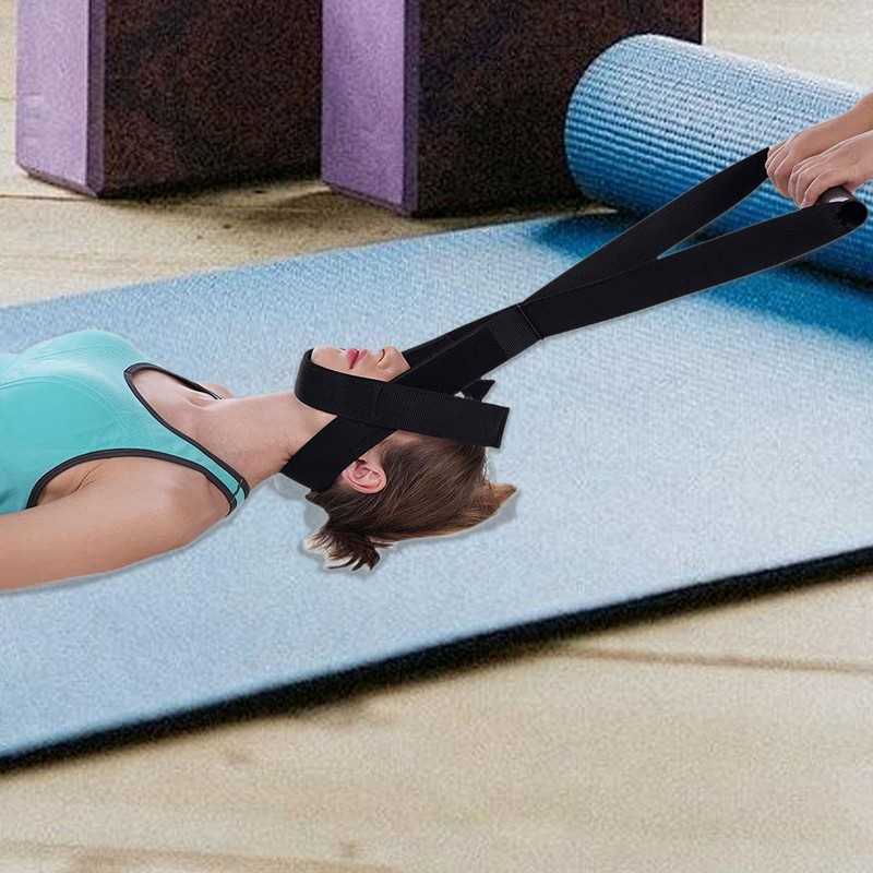 Harilla Cervical Neck Traction Device with Chin Belt, Portable Y