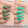 YTD Likomey Pearl Thread Color Changing Gel Nail Polish,15ml Green