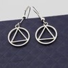 AA Gift Sobriety Earring Recovery Jewelry Alcoholics Anonymous Gifts (earring)