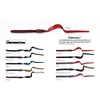 Yum Lures YRBT713 Ribbontail Fishing Bait, Red Shad, 7.5", 12
