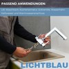LICHTBLAU 2 x Kink-Resistant Stainless Steel Hose I 35 cm
