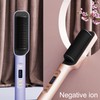Hair Straightening Brush PTC Even Heating LCD Hair Straightener Brush