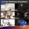 Unbranded Home Use Blackout Curtains Thermal Insulated Window Shades Black