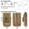 WYNEX Tactical Molle Phone Pouch with Compass Buckle, Tactical Phone