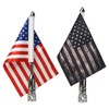 2 PCS Motorcycle Flag Pole with American Flag and Pirate
