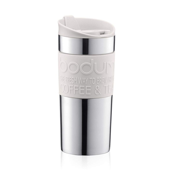Bodum Vacuum Travel Mug, Small, Stainless Steel - Off White - 0.35 L, 12 Oz by Bodum
