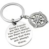 Axmerdal Inspirational Keychain Best Good Friends Keychains Engraved Pole Star