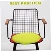 Operitacx Light Yellow Round Seat Cushion Thickened Sponge Chair Pad