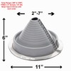 EAGLE 1 EPDM Flexible Roofing Pipe Flashing Retrofit Split Zipper