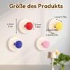 Aartner Pack of 4 Hooks with Suction Cup, Colourful Suction
