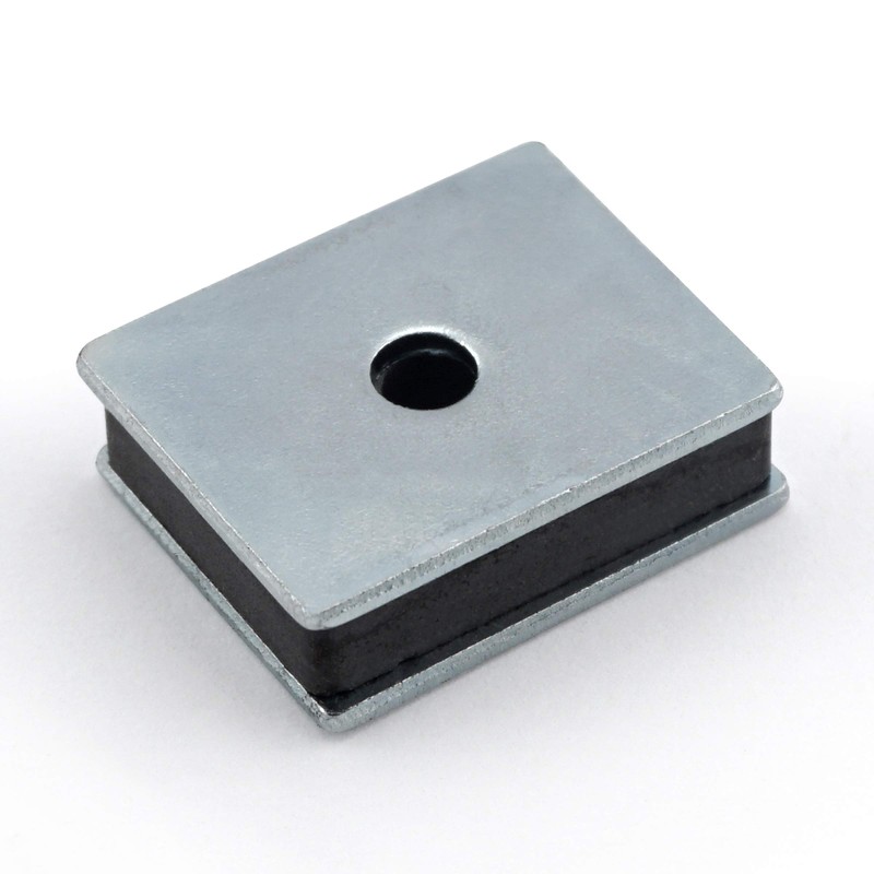 Master Magnetics Ceramic Latch Magnet with Hole Assemblies - Strong