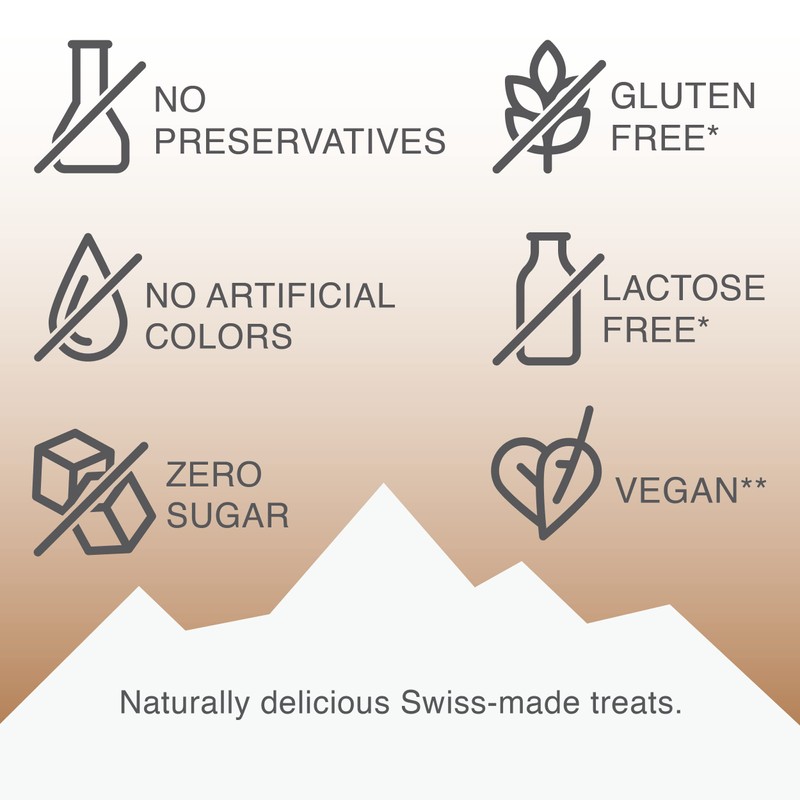 Vitalp Taste, Swiss Made, Sugar Free Candy with Stevia, Vegan,