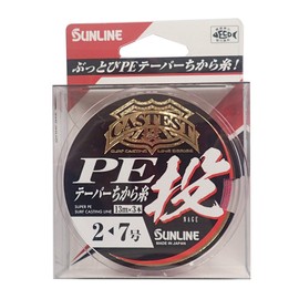 SUNLINE CASTEST PE Taper Thread Throw 33.9 ft (13 m) x 3 Size 2-7 Red
