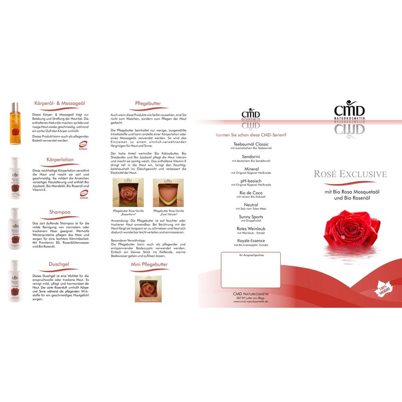 CMD Naturkosmetik: Feuchtigkeitsmaske Rose Exklusiv Kosmetik: CMD Naturkosmetik: Groesse: Feuchtigkeitsmaske