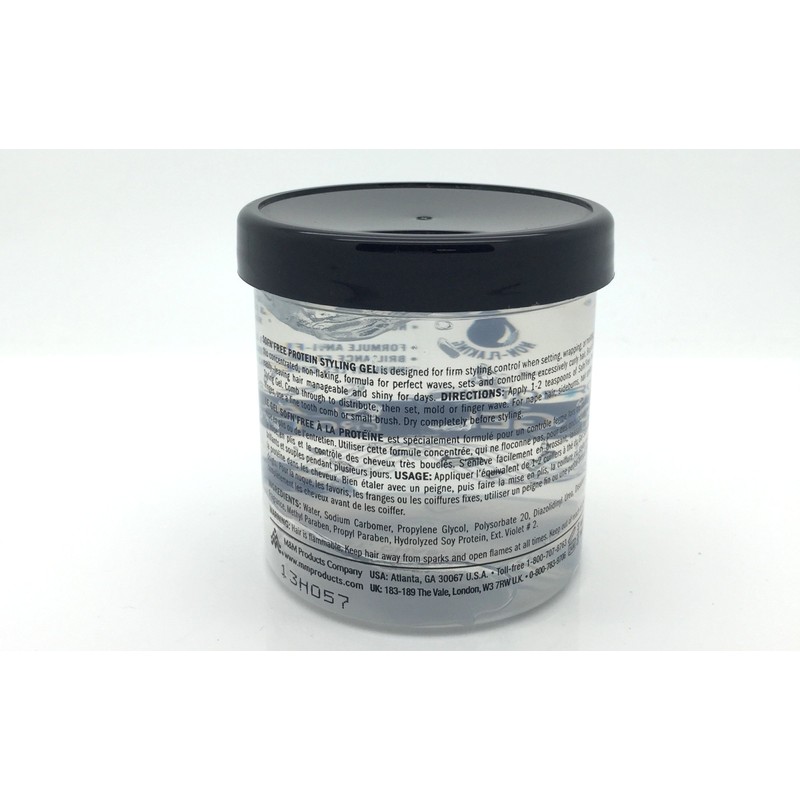 Sofn'free Protein Styling Gel, Non flaky formula for firm styling