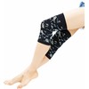 Rakusaku Knee Supporter Black Paisley (Left and Right Knee Supporter)