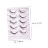 VICASKY 5 Pairs Long False Eyelashes with Rhinestones Decorative for