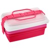 Picnic lunch box, 3-storey family pack. Including three serving dishes.