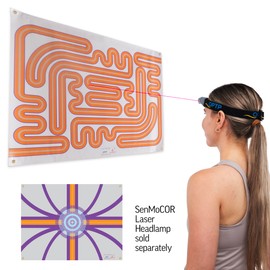 OPTP SenMoCOR System: Sensory Motor Control, Cervical Fine Motor Control, and Stabilization Exercise Testing System with Laser Headlamp and Two Target Training Posters: Two Poster Set Only