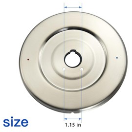 Escutcheon Replacement for Moen 16090 Chateau Collection, Replacement Escutcheon Pate for One-Handle Tub and Shower Faucets, Brushed Nickel