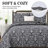 Menghomeus Black Quilt Set Queen Boho Bedspread Coverlet Set 3