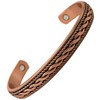 Helena Rose Pure Copper Magnetic Bangle for Men and Women