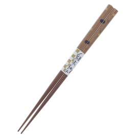 Ishida Chopsticks Set of Woodcraft, Polka Dot, Wooden (Natural Wood), 8.1 inches (20.5 cm)