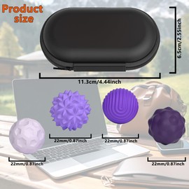 Fidget Balls,Fidget, 8 Pack Sensory Ball for Stress Relief with Storage Box, Fidget Toys Anxiety Relief for Different Age Groups Anxiety, Fidget, Tension for Teens with Autism