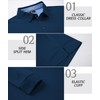ZITY Long Sleeve Polo Shirts for Men 3 Pack Collared