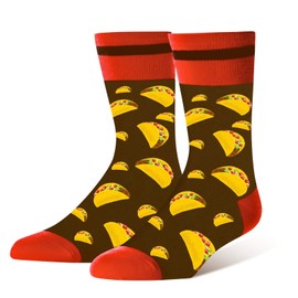 Funny Taco Socks for Men Dad Women Teen Boys-If You Can Read This Bring Me Taco Funny Fathers Day Birthday Easter Husband Mom Gifts-Novelty Fun Funky Food Crazy Cool Socks-Christmas Stocking Stuffers