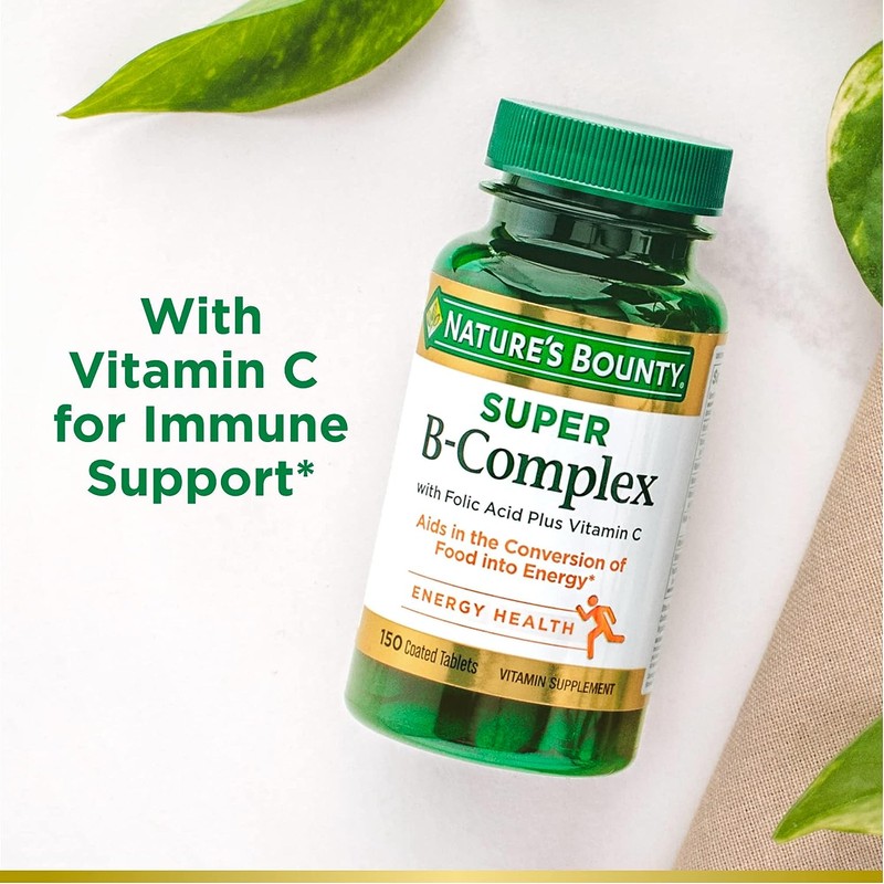 Super B Complex Vitamin C Folic Acid Immune Nervous System