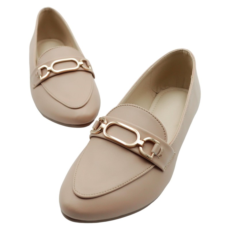 RBCOLLECTION Mocasines en Piel Vegana – Beige