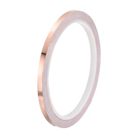 PATIKIL Copper Tape 0.2 Inch x 11 Yards 0.05 Thick Copper Foil Tape Single Sided Conductive Adhesive EMI Shielding for Electronics, Circuits, Grounding