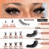Focipeysa Lash Clusters 100D 200D Lash Extension with Bottom Lash