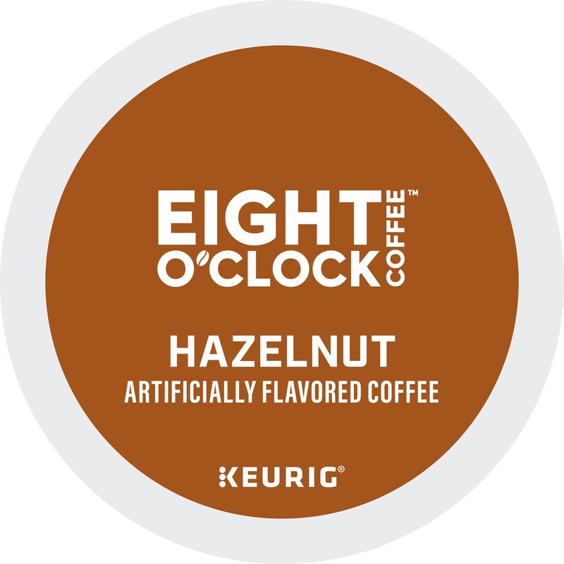 Eight O'Clock Coffee Hazelnut Single-Serve Keurig K-Cup Pods, Medium Roast