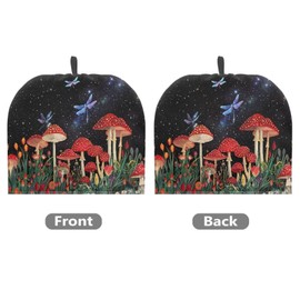 ASQVTIFE Mushroom Teapot with Tea Warmer Tea Cozy for Teapot Insulated Teapot with Infusers for Loose Tea Pot Cover Tea Pot Cover for Keeping Warm Tea Pot Loose Leaf Tea Warmers for Teapot