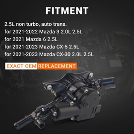 XUNUOPARTS HVAC Heater Control Valve Compatible with 2021-2022 Mazda 3 2.0L 2.5L 2021 Mazda 6 2.5L Replace# PYFD-15-16ZA PYFB-15-16ZA PYFB1516ZA PYFD-15-16Z PYFD1516ZA
