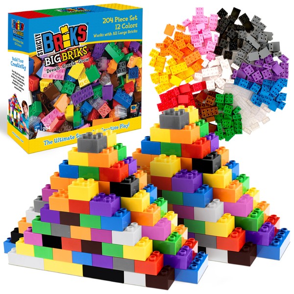 Strictly Briks Compatible with Lego Duplo Toy Large Building Blocks