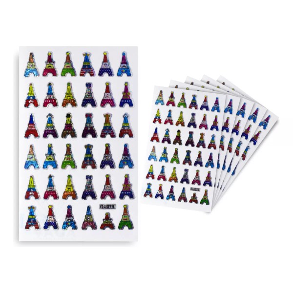VG 10 Planillas Torre Eiffel Sticker Pegatinas
