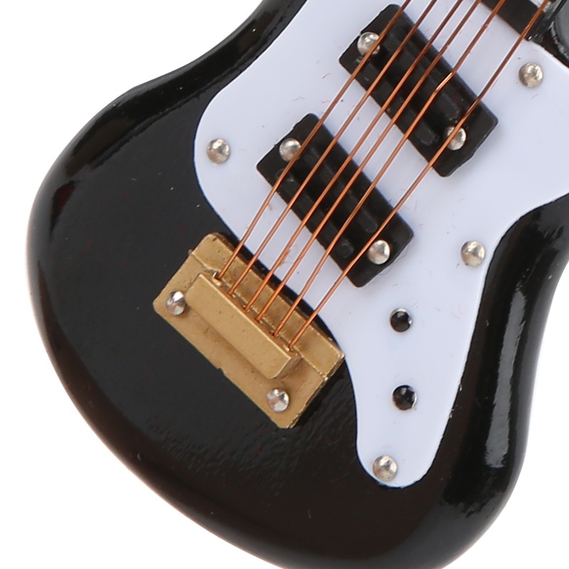 Guitar Model Plastic Material Mini Musical Instrument Desktop Ornament with