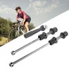 Ongwan Quick Release Aluminum Front/Rear 147mm/185mm Anti-Theft Skewer Set (Black)