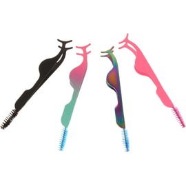 Alipis Asistente de pestañas, herramienta para forma a las pestañas, 4 piezas, aleación y nylon, rendimiento estable y seguro, para expertos y principiantes