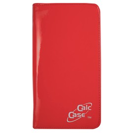 CalcCase Original Protective Case for Graphing Calculators, Optimal Calculator Case in High-Gloss Look, Red Protective Case - Suitable for All Standard Calculators