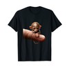 Marmoset Finger Monkey T-Shirt, black